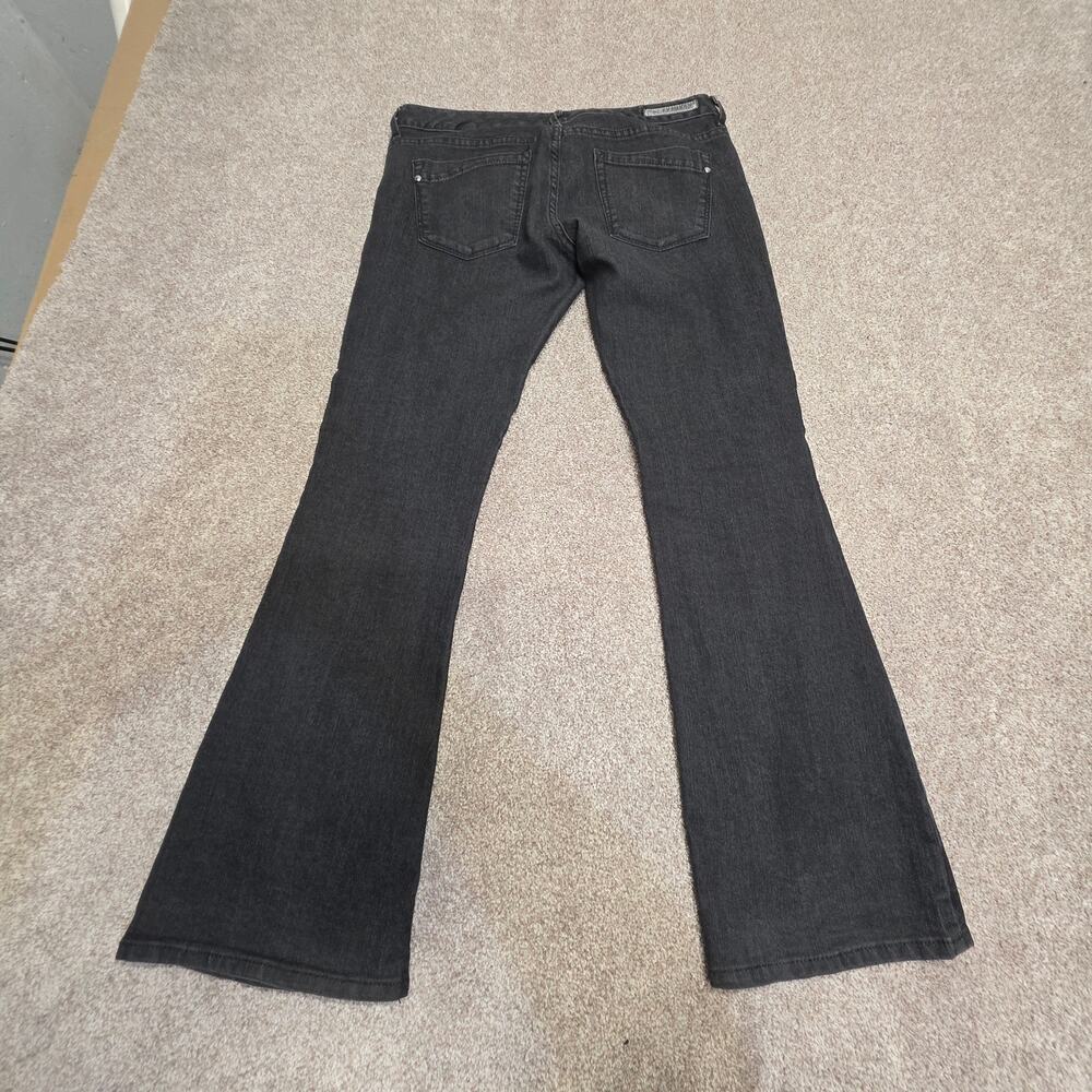Y2K 2000s Indie Sleaze Express Stella Boot Cut Jeans Womens sz 6S Low Rise Black